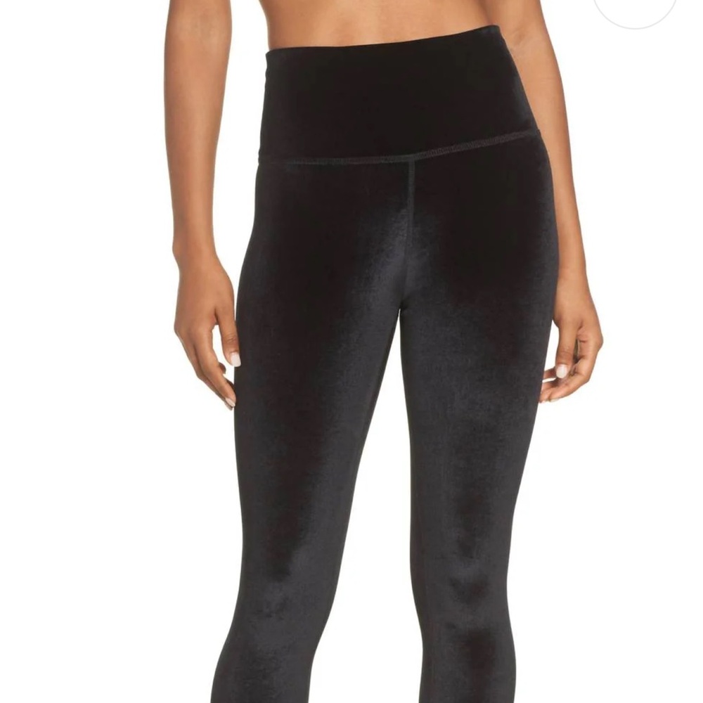 Beyond Yoga Black Velvet Leggings